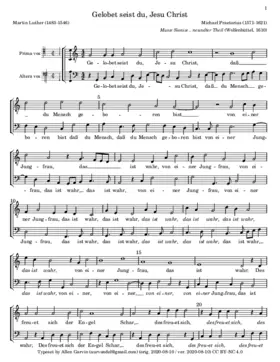 Gelobet seist du Jesu Christ a 2