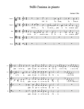 Stillò l'anima in pianto