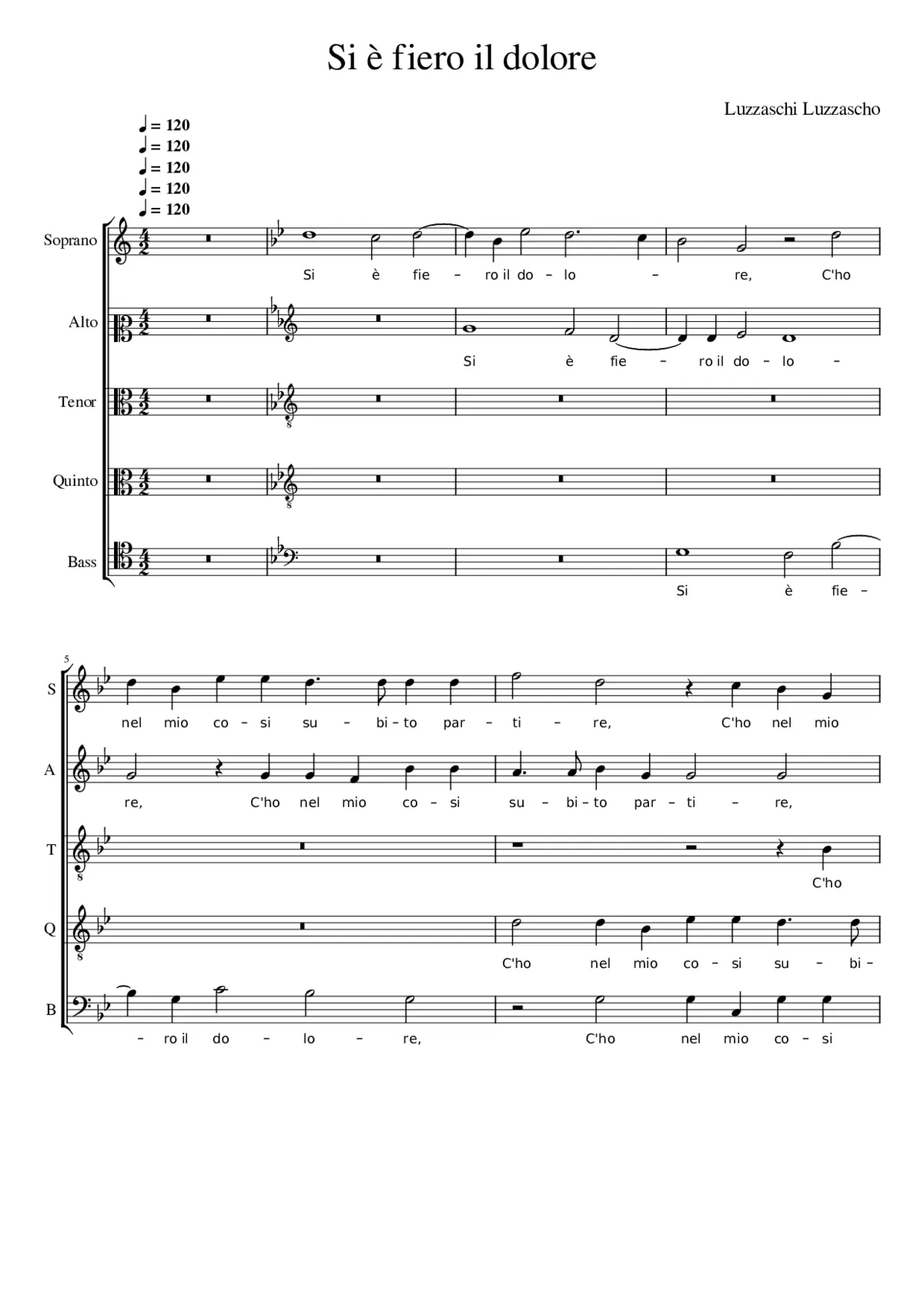 Si è fiero il dolore - Page 1