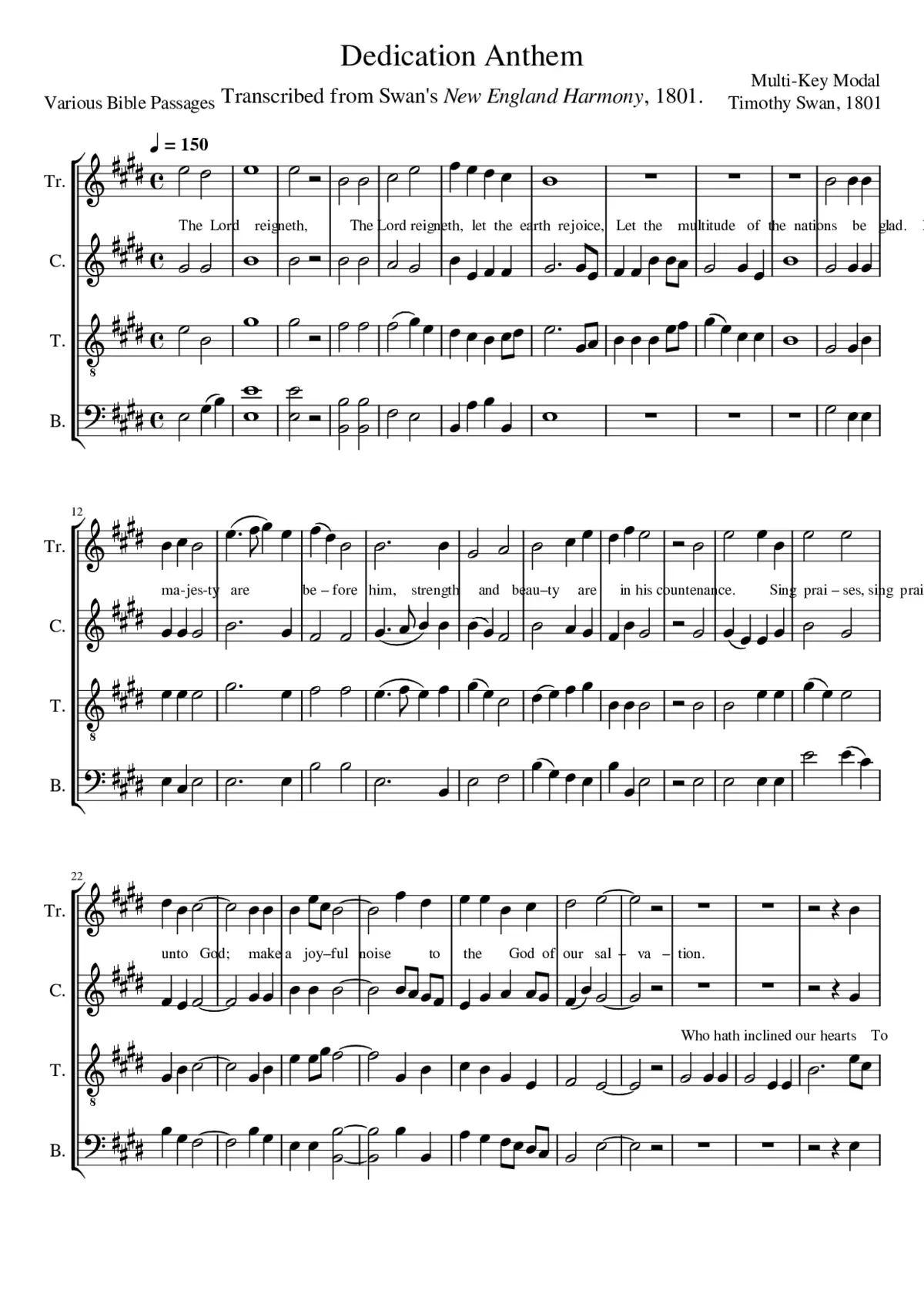 Dedication Anthem - Page 1