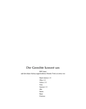 Der Gerechte kömmt um