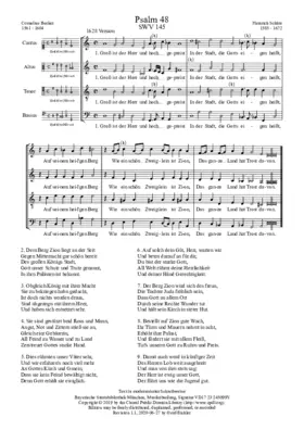 Gross ist der Herr und hoch gepreist, SWV 145