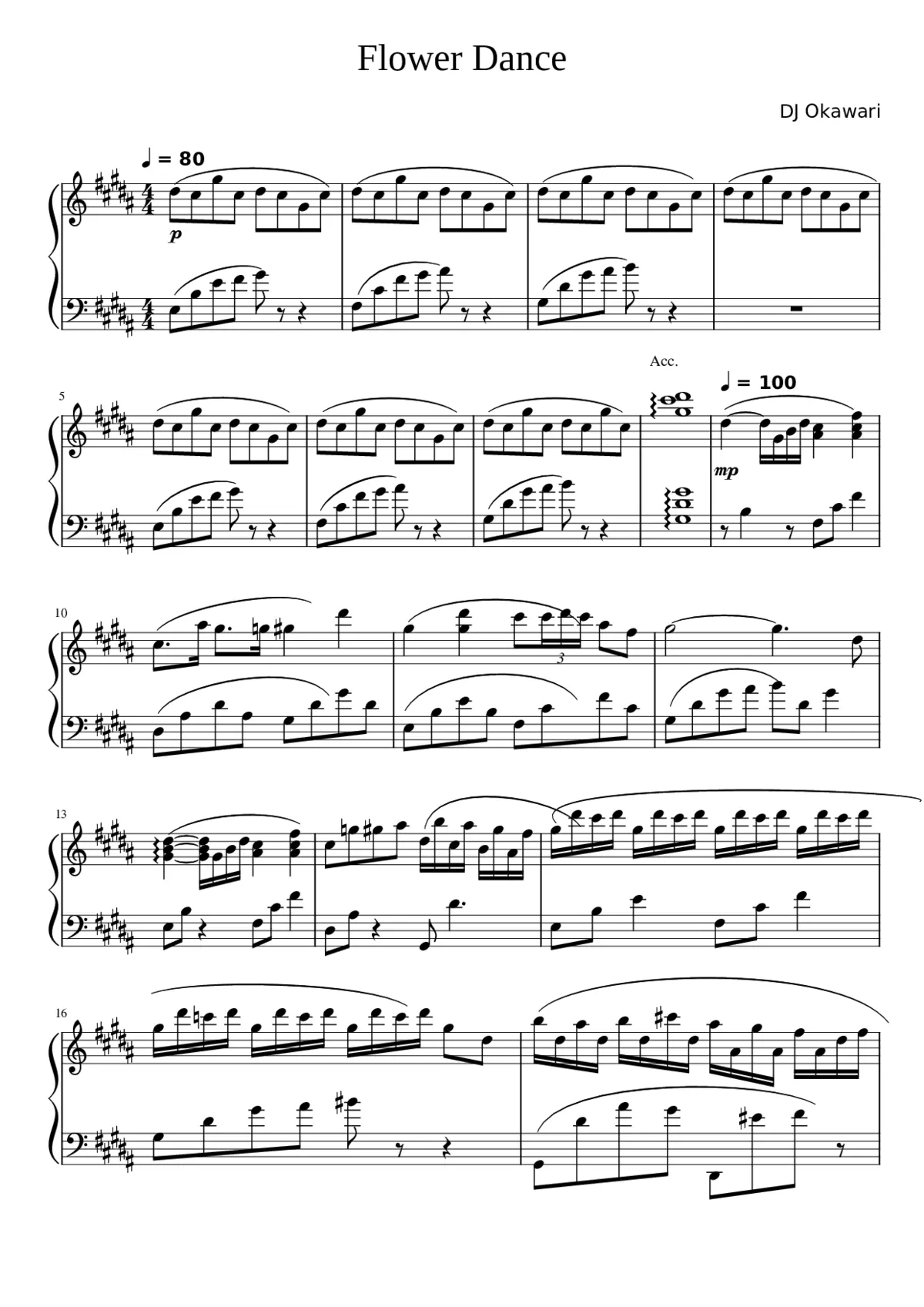 flower dance - Page 1