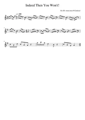 Indeed then you won't