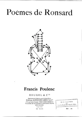 5 Poèmes de Pierre Ronsard