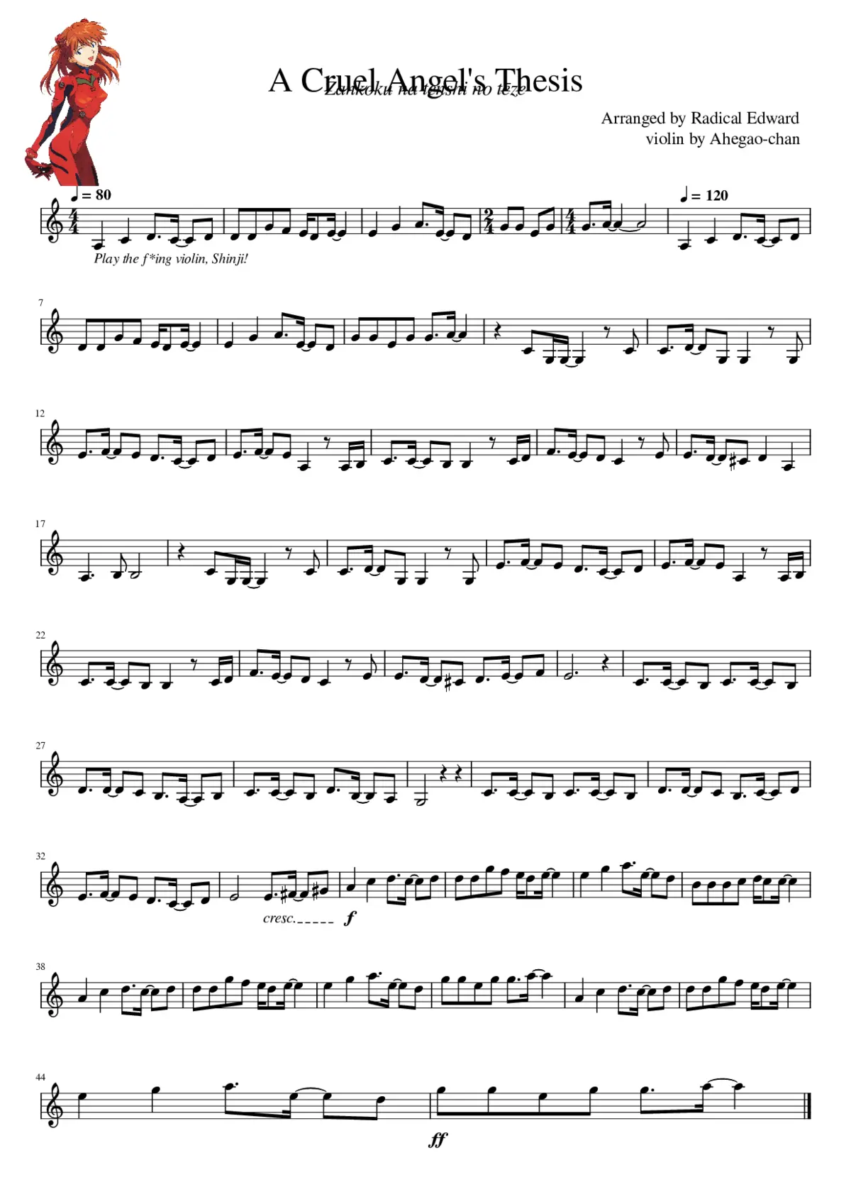 neon genesis evangelion - a cruel angels thesis - Page 1