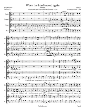 When the Lord turned again