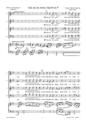Ask me no more, Op. 68:9