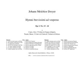 Hymni brevissimi, Op.5 No.13-24