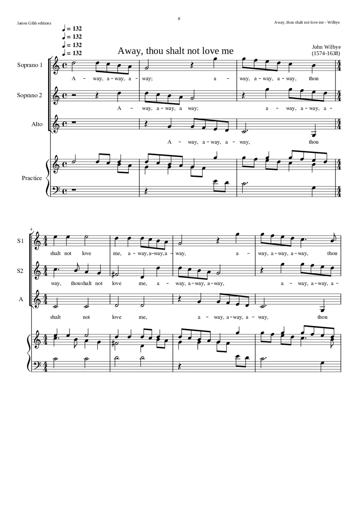 Away thou shalt not love me - Page 1