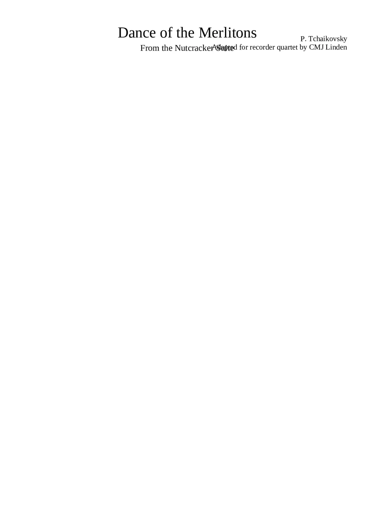 The Nutcracker (ballet) Op.71 - Page 1