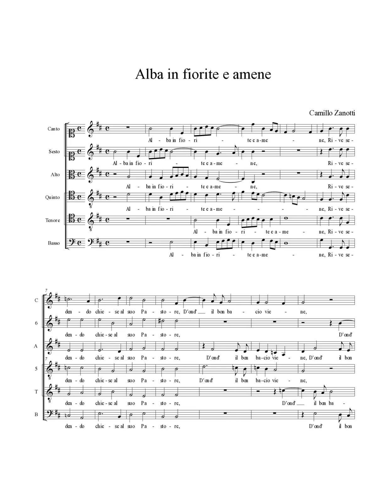 Alba in fiorite e amene - Page 1