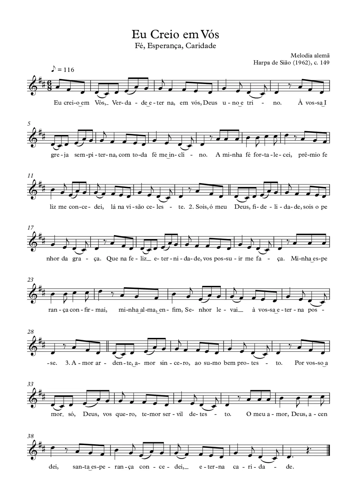 Eu creio em Vós - Page 1