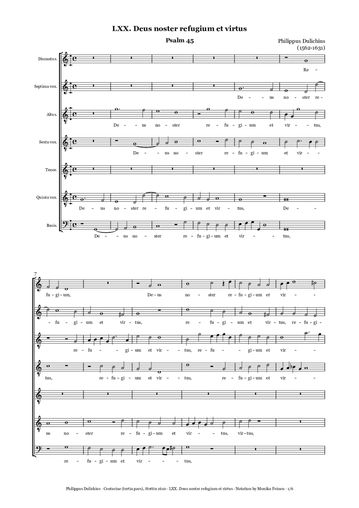 Deus noster refugium et virtus - Page 1