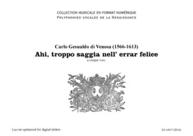 Ahi, troppo saggia nell’ errar felice