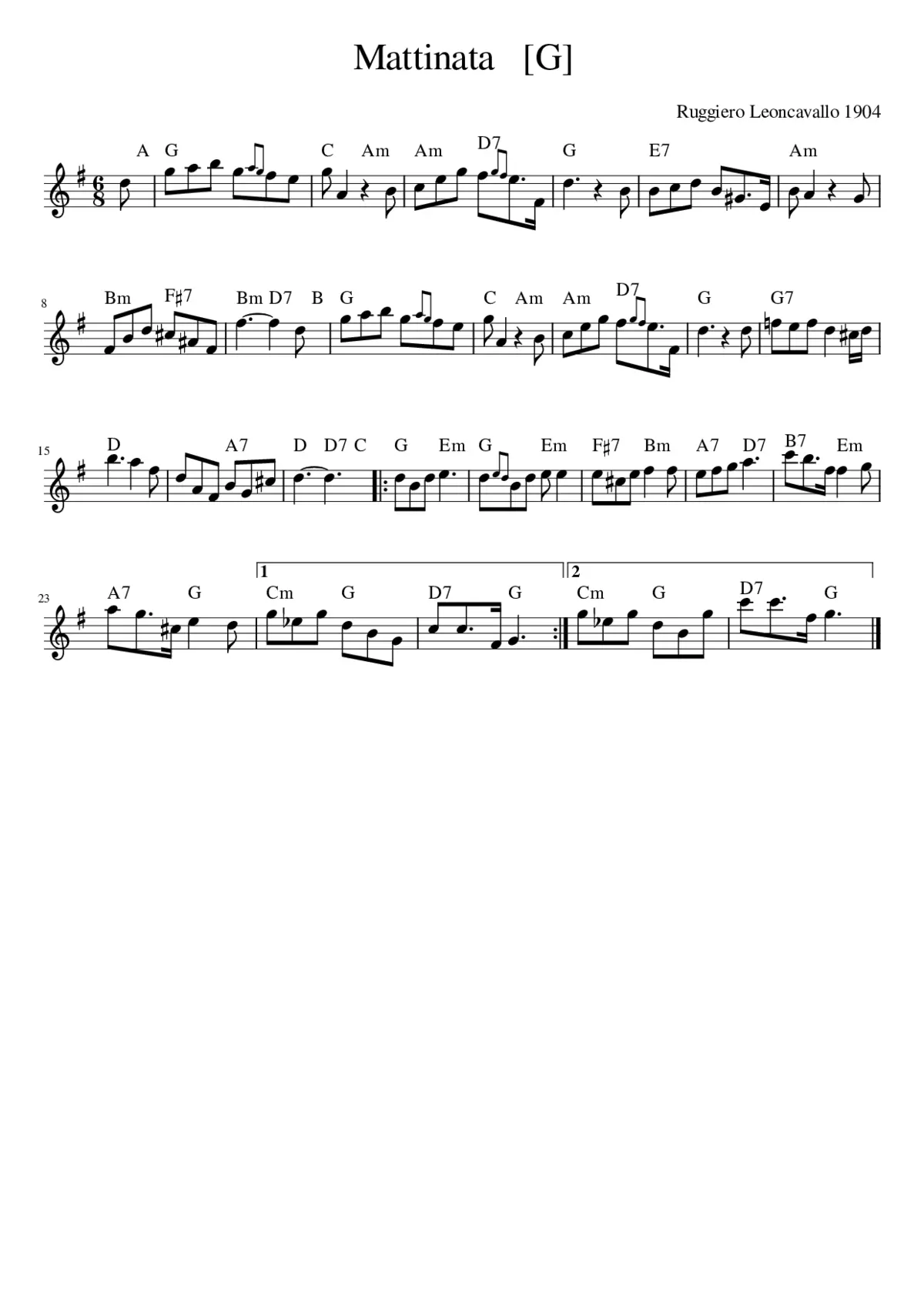 Mattinata - Page 1