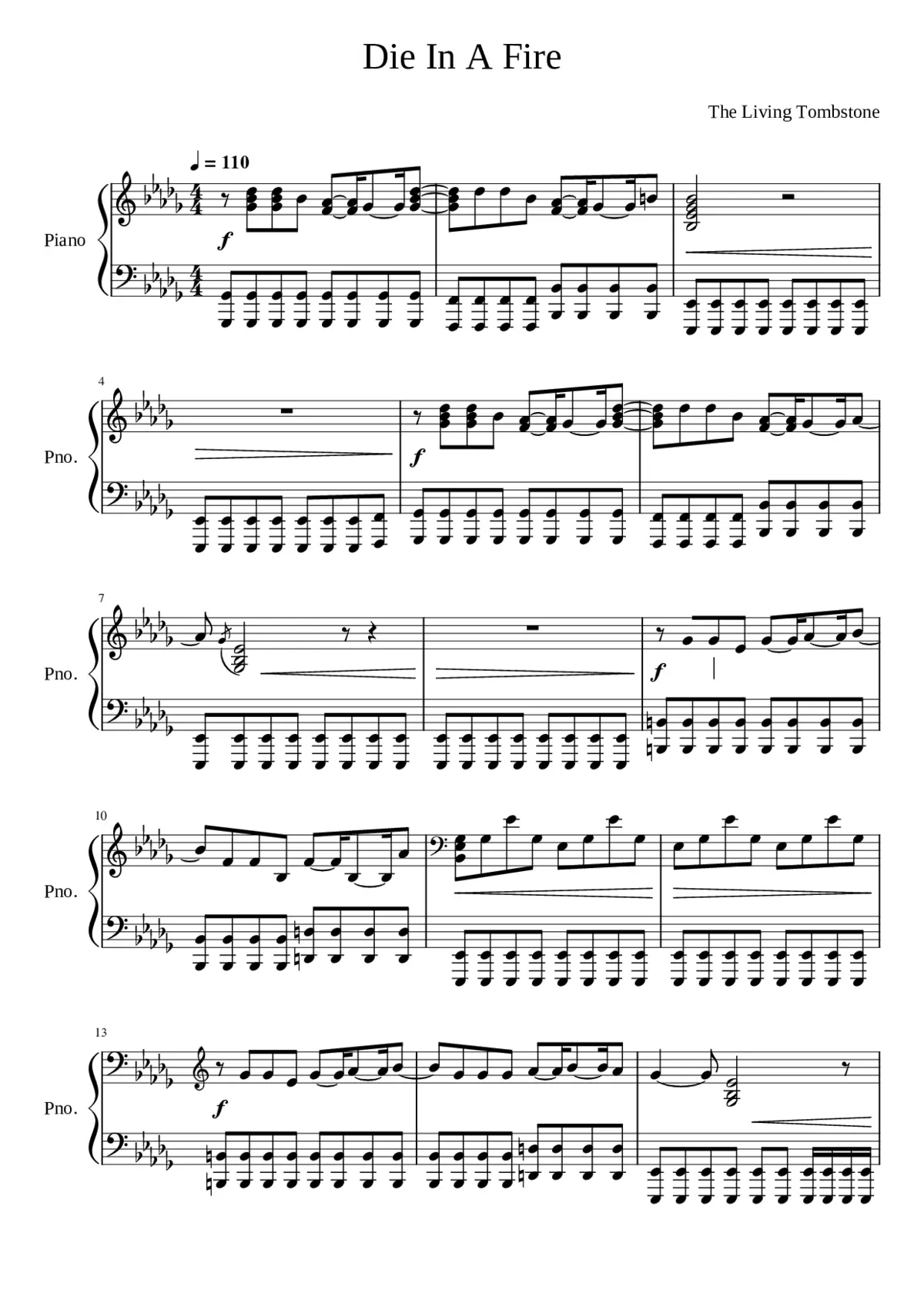 die in a fire - Page 1