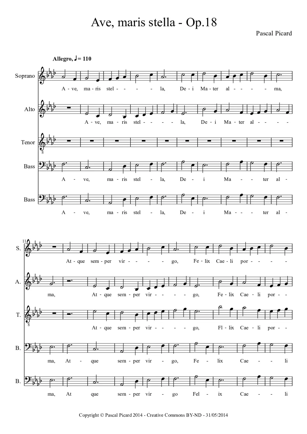 Ave, maris stella - Page 1