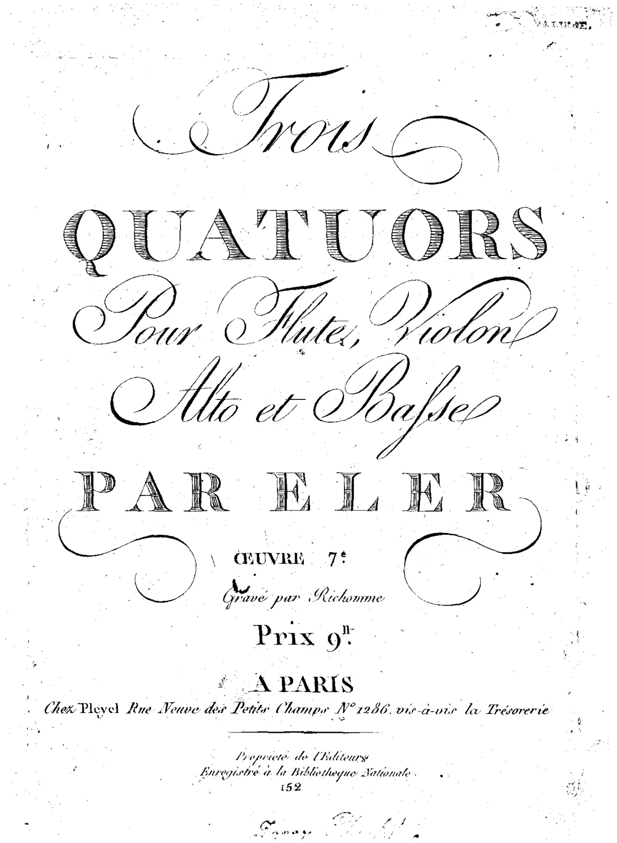 3 Flute Quartets - Page 1