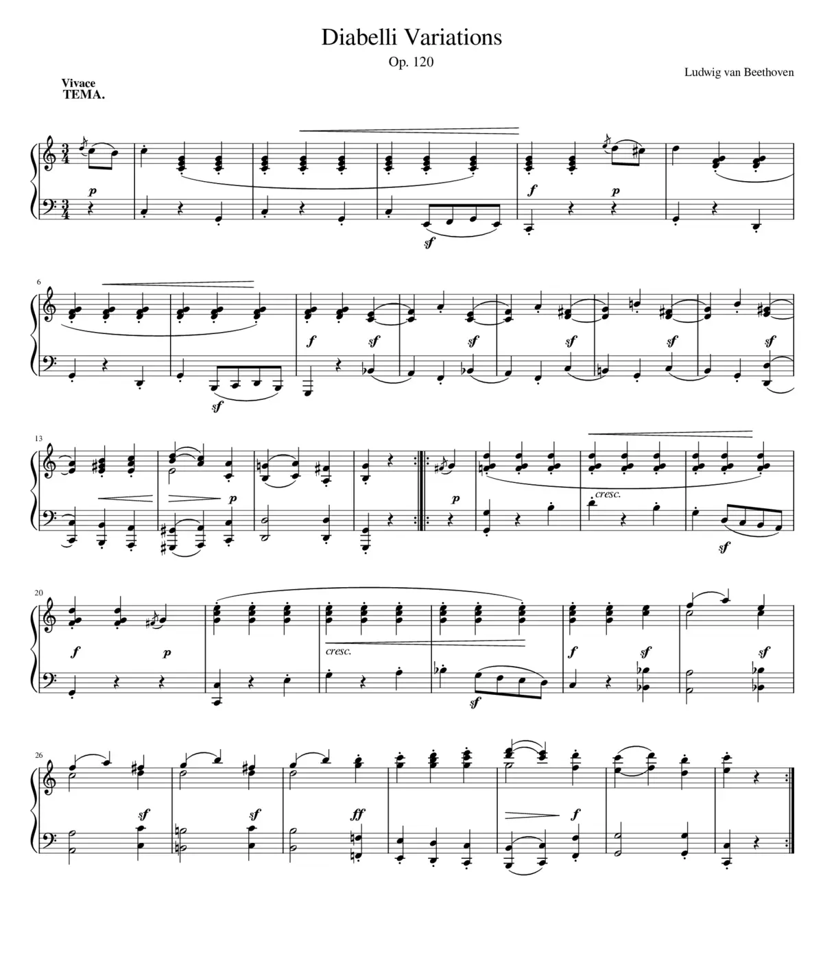 Diabelli Variations (WIP) - Page 1