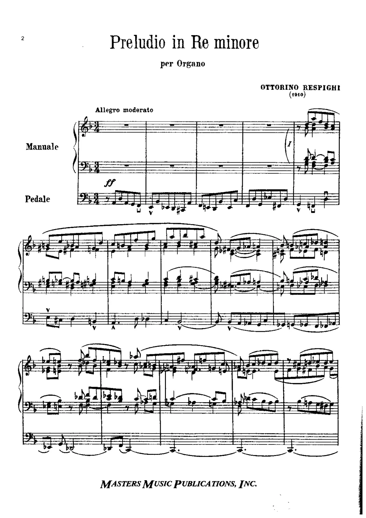 3 Pezzi per Organo - Page 1