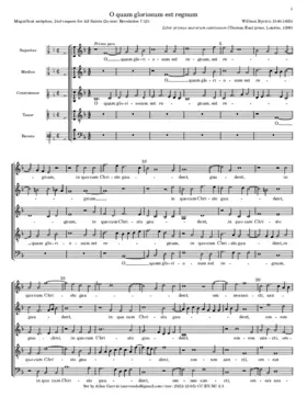 O quam gloriosum est regnum - Benedictio et claritas