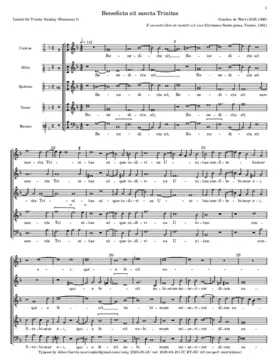 Benedicta sit sancta Trinitas