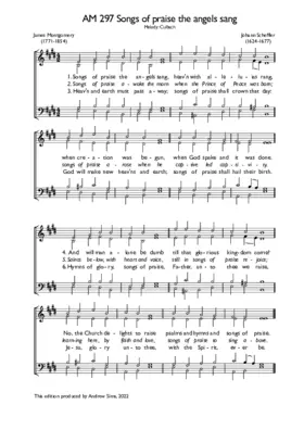 Songs of praise the angels sang