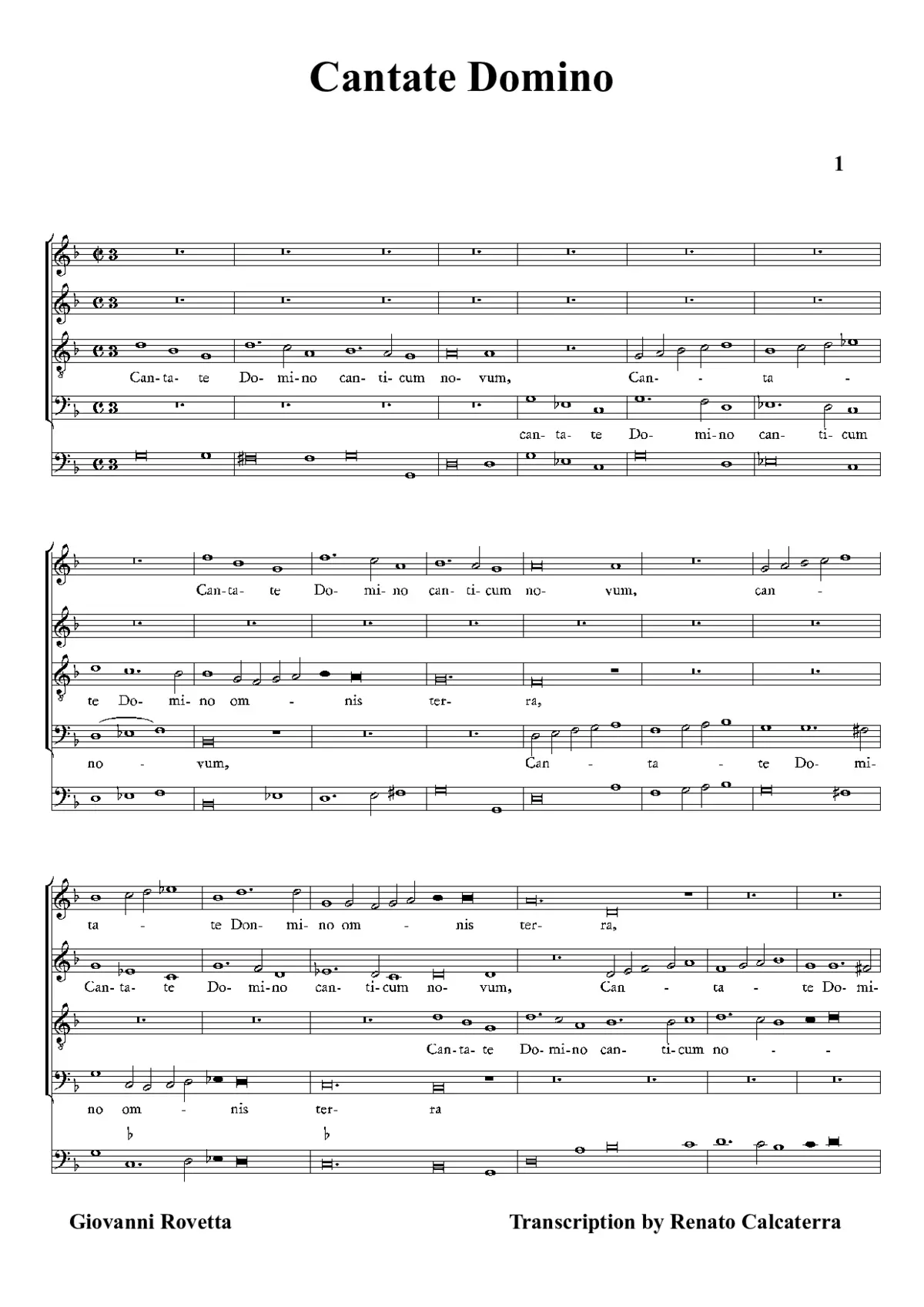 Cantate Domino - Page 1