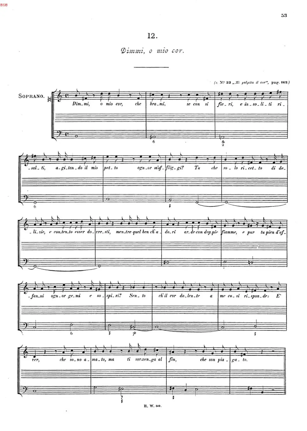 Dimmi, o mio cor - Page 1