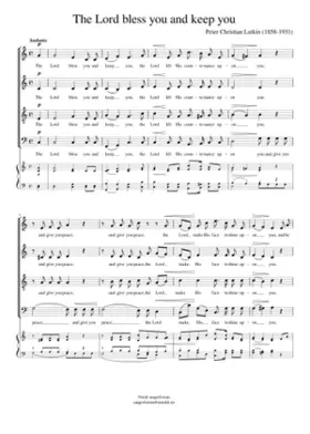 The lord bless you and keep you