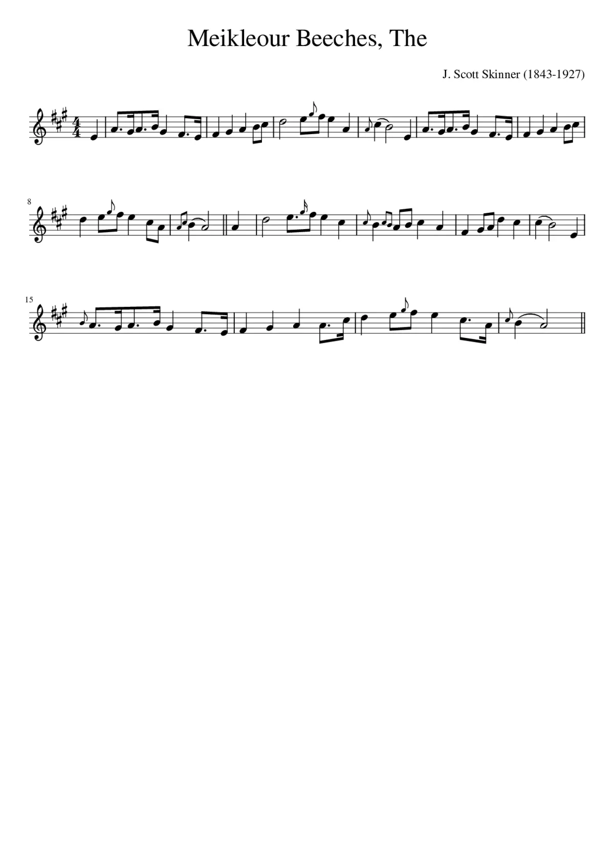 The Meikleour Beeches - Page 1