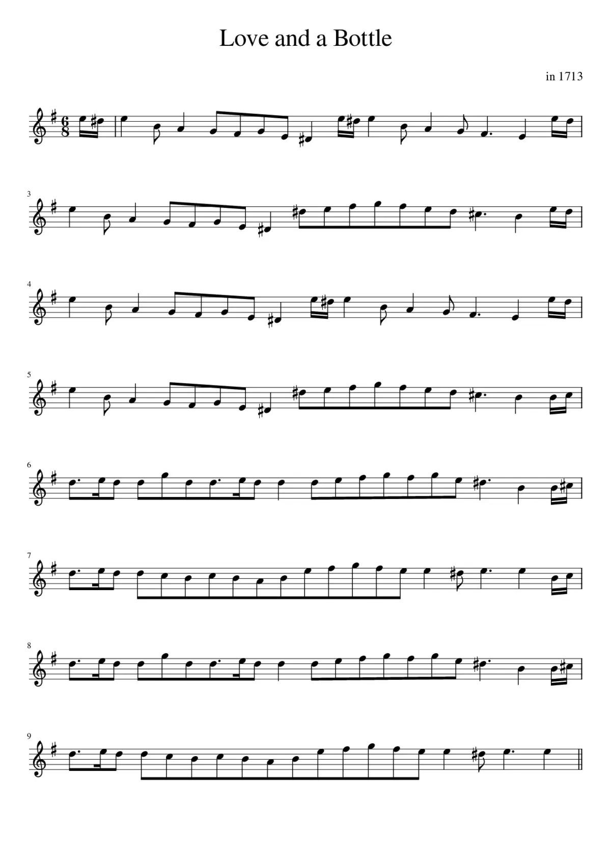 Love and a Bottle - Page 1