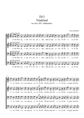 Trinklied aus dem XIV. Jahrhundert