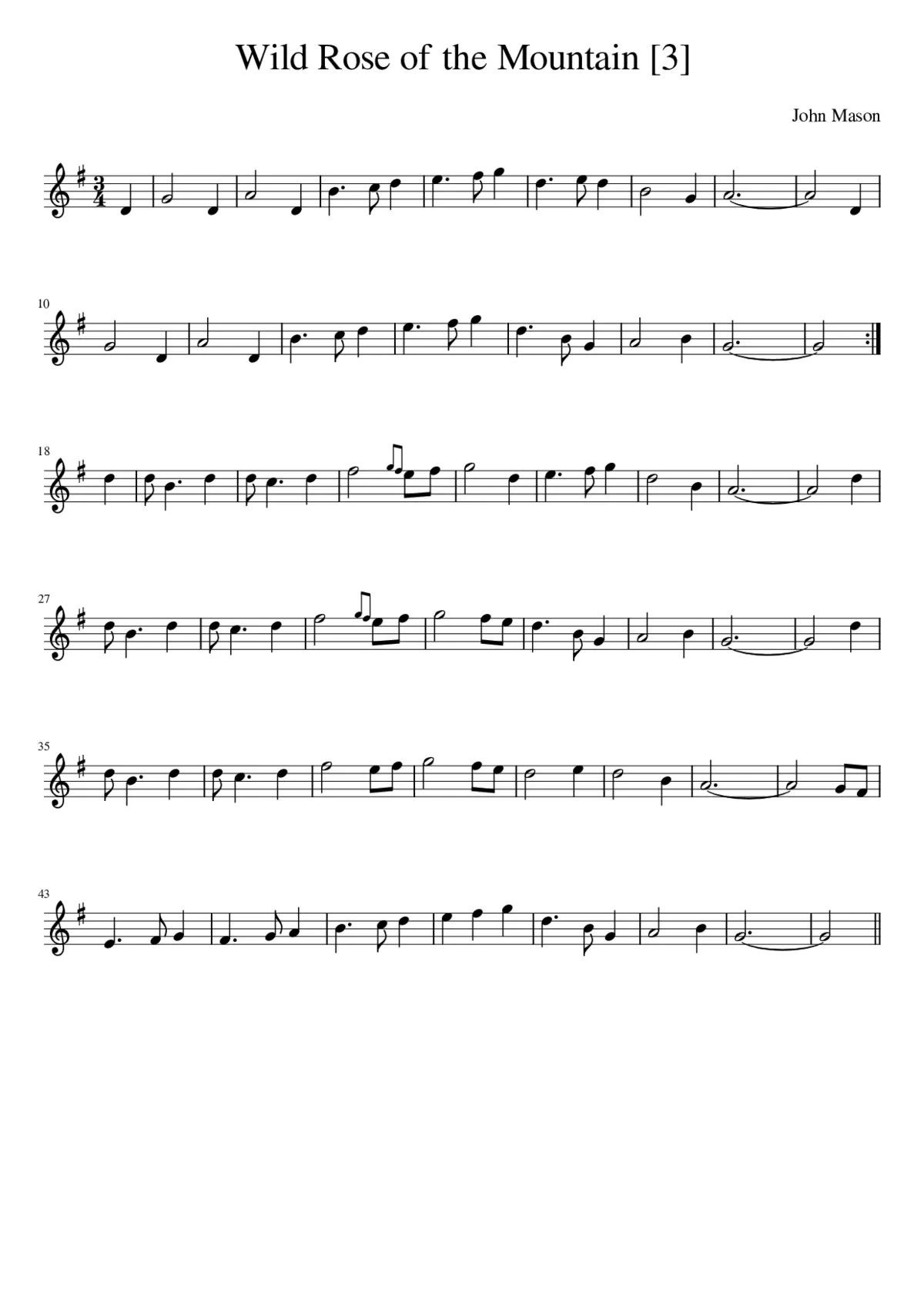 Wild Rose of the Mountain - Page 1