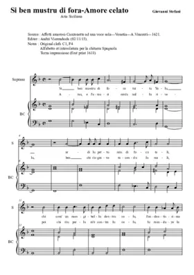 Si ben mustru di fora - Amore celato