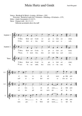 Mein Hertz und Gmüt