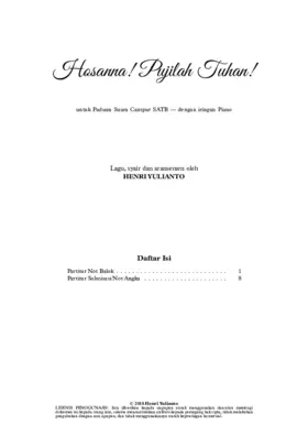 Hosanna! Pujilah Tuhan!