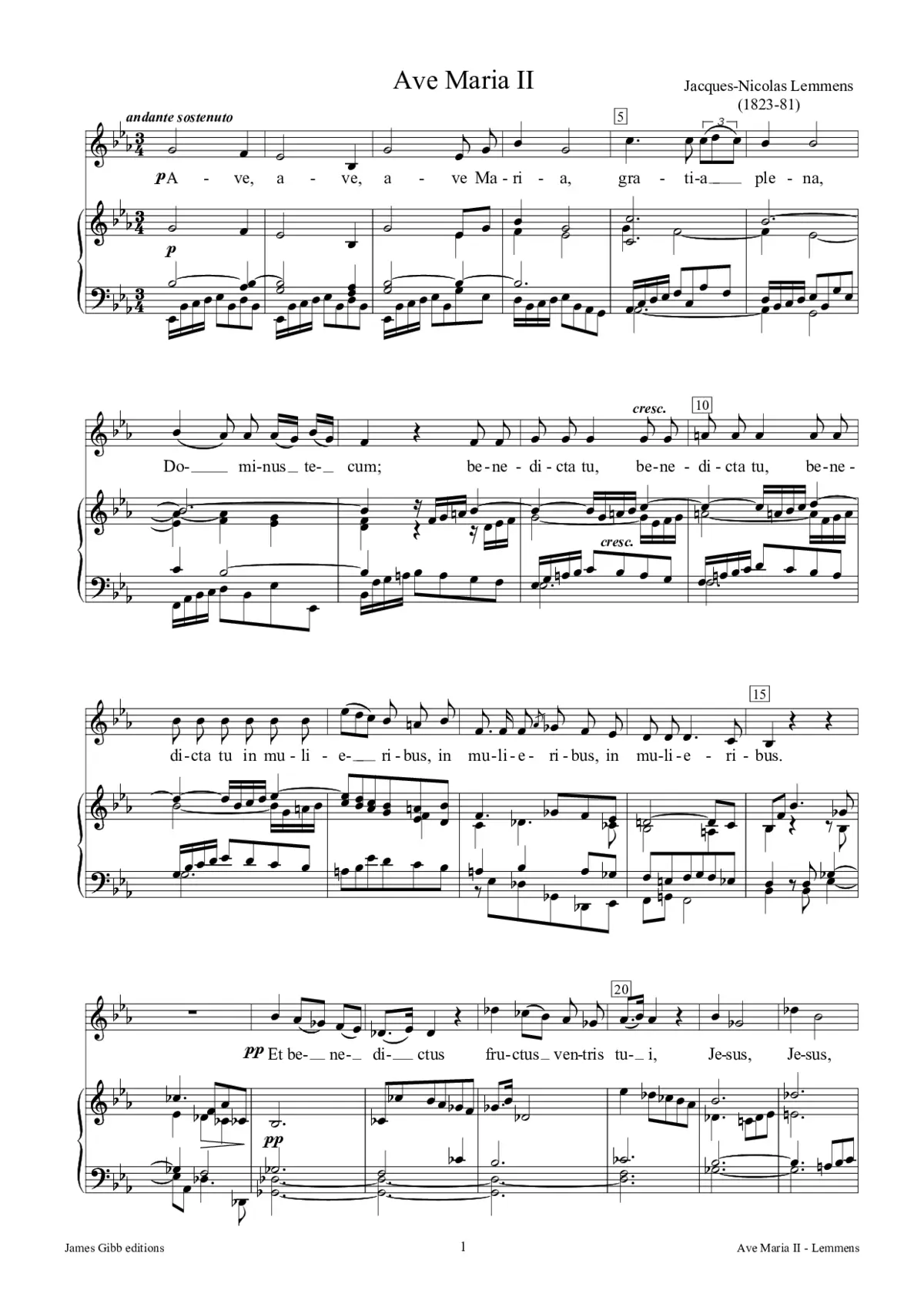 Ave Maria II - Page 1