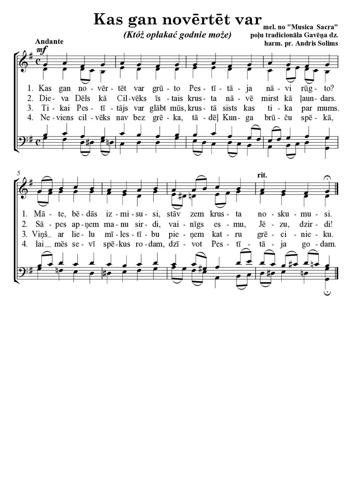 Kas gan novērtēt var (Któż opłakać godnie może) - Page 1