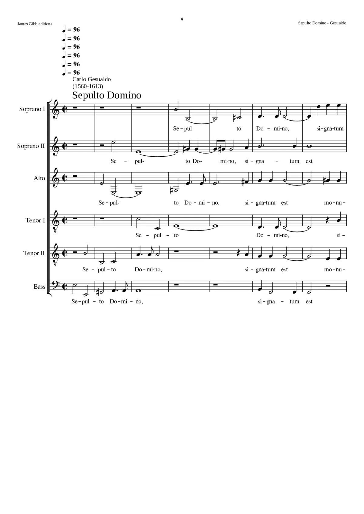 Sepulto Domino - Page 1