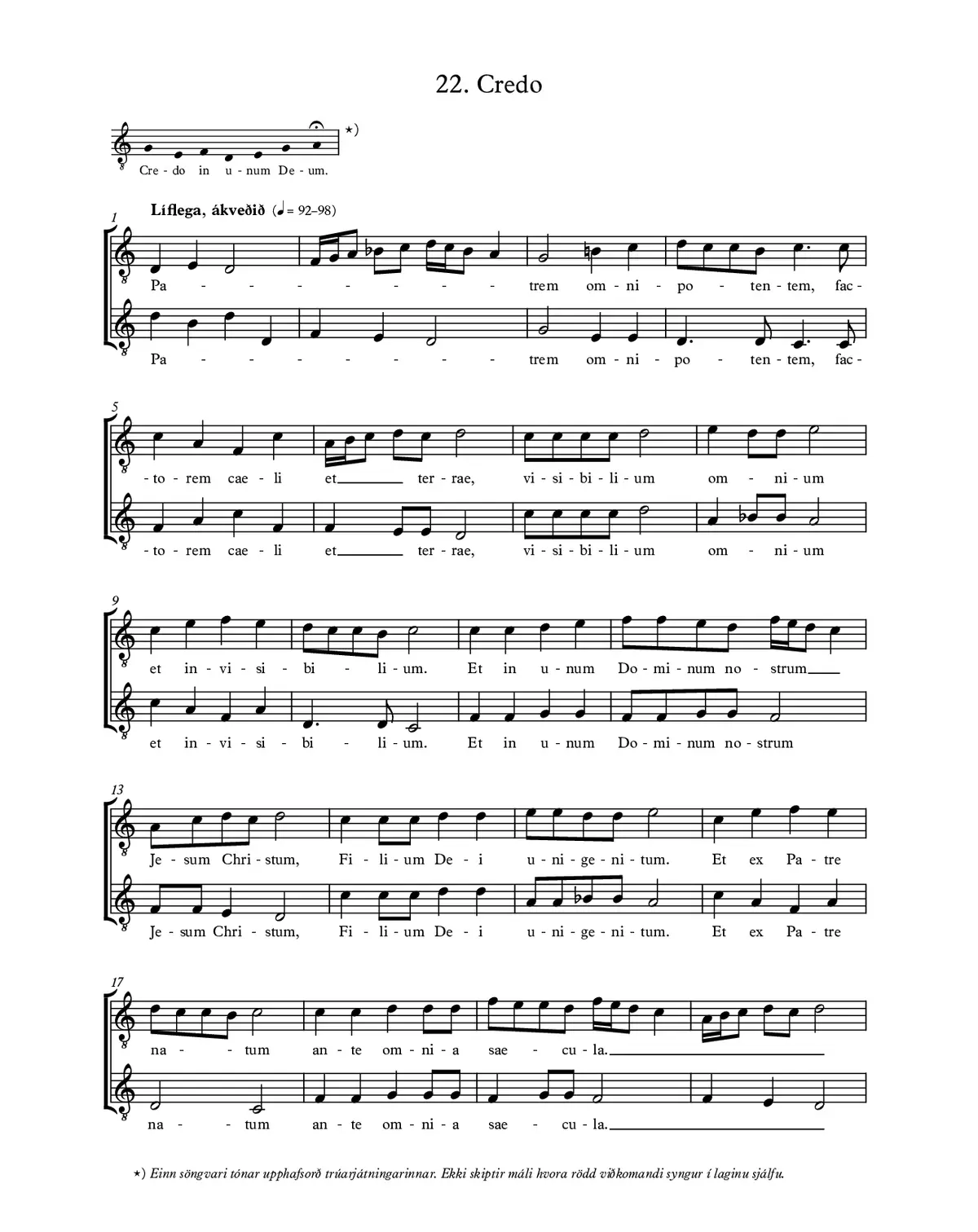 Credo (a 2) - Page 1