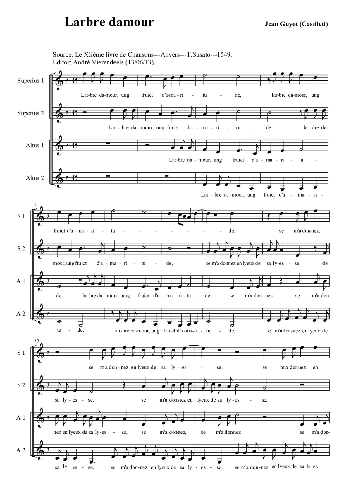Larbre damour - Page 1