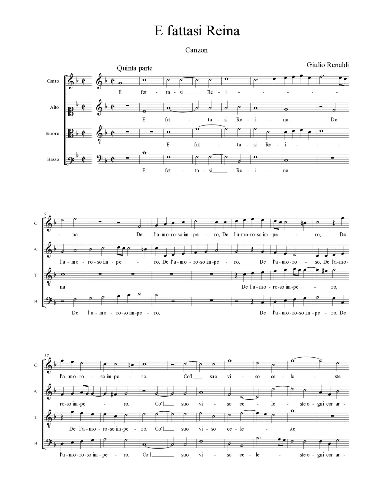 E fattasi Reina - Page 1