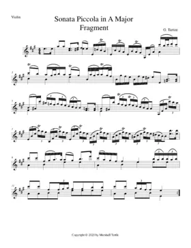 Sonata Piccola in A major