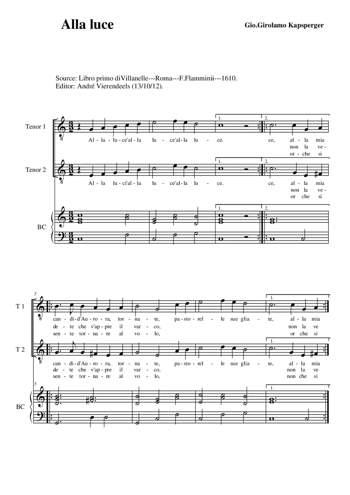 Alla luce - Page 1