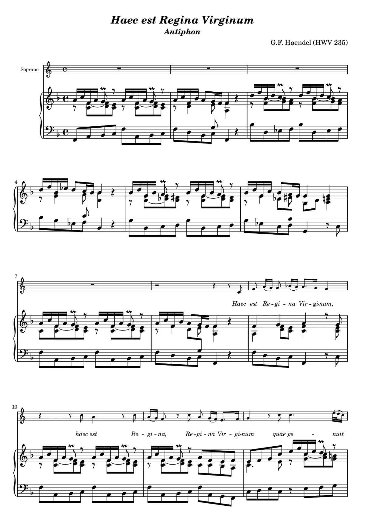 Haec est Regina virginum - Page 1