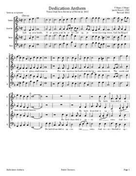 Dedication Anthem