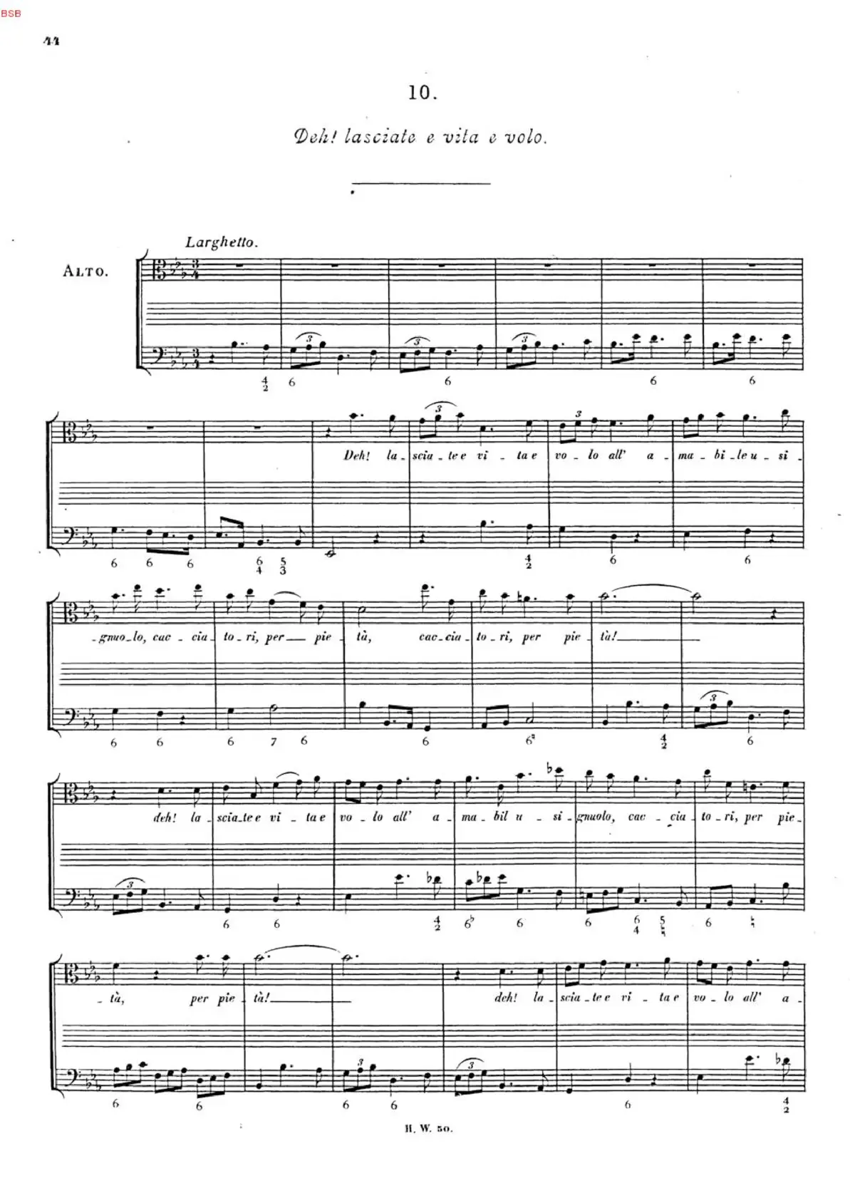 Deh! lasciate e vita e volo - Page 1