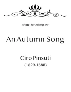 An Autumn song